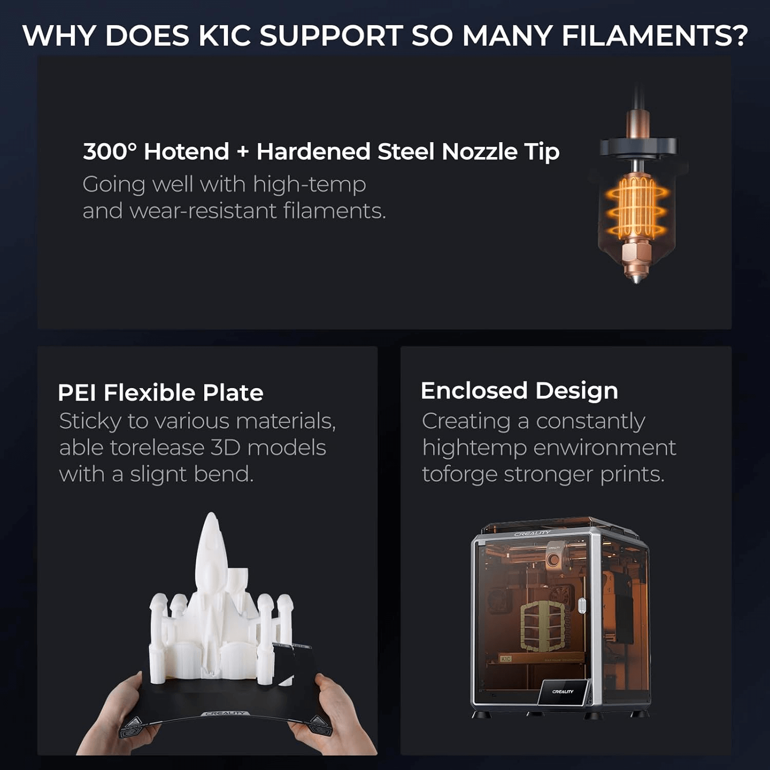Creality K1 C 3D Printer detail image (8)