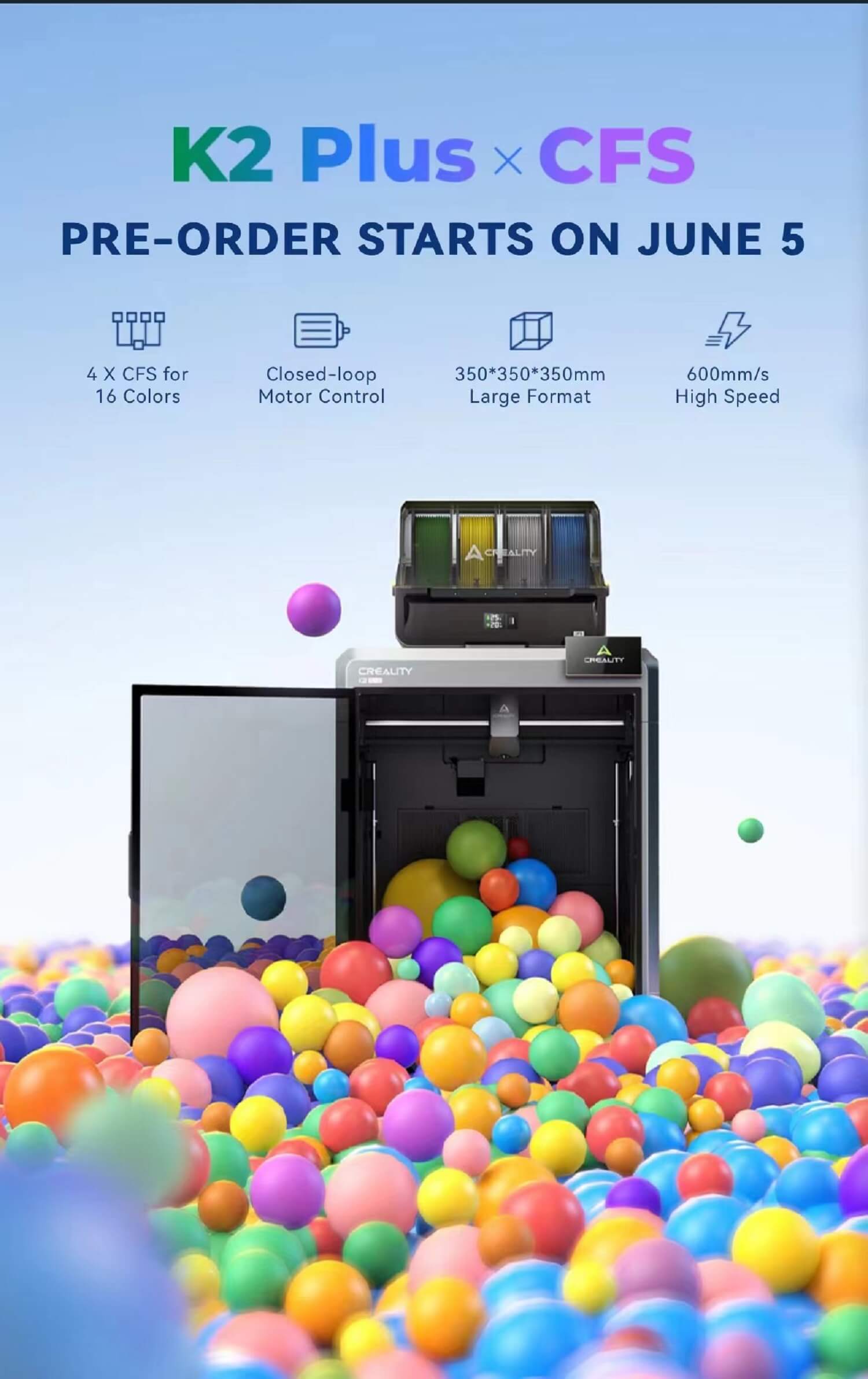Creality K2 Plus Combo 3D Printer detail image (1)