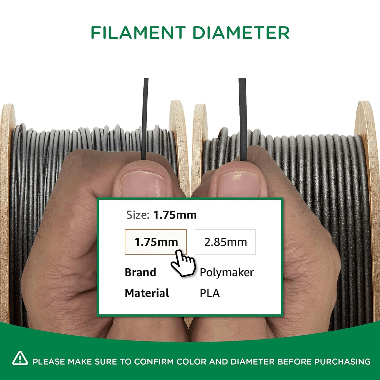 Polymaker Polyterra PLA 3D Printing Filament detail image (1)