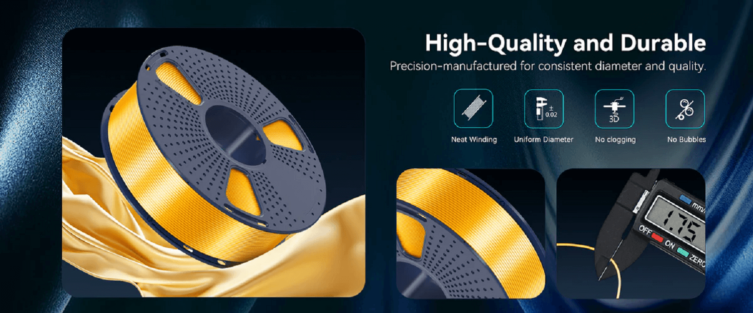 Sunlu Silk PLA 3D Printing Filament detail image (2)