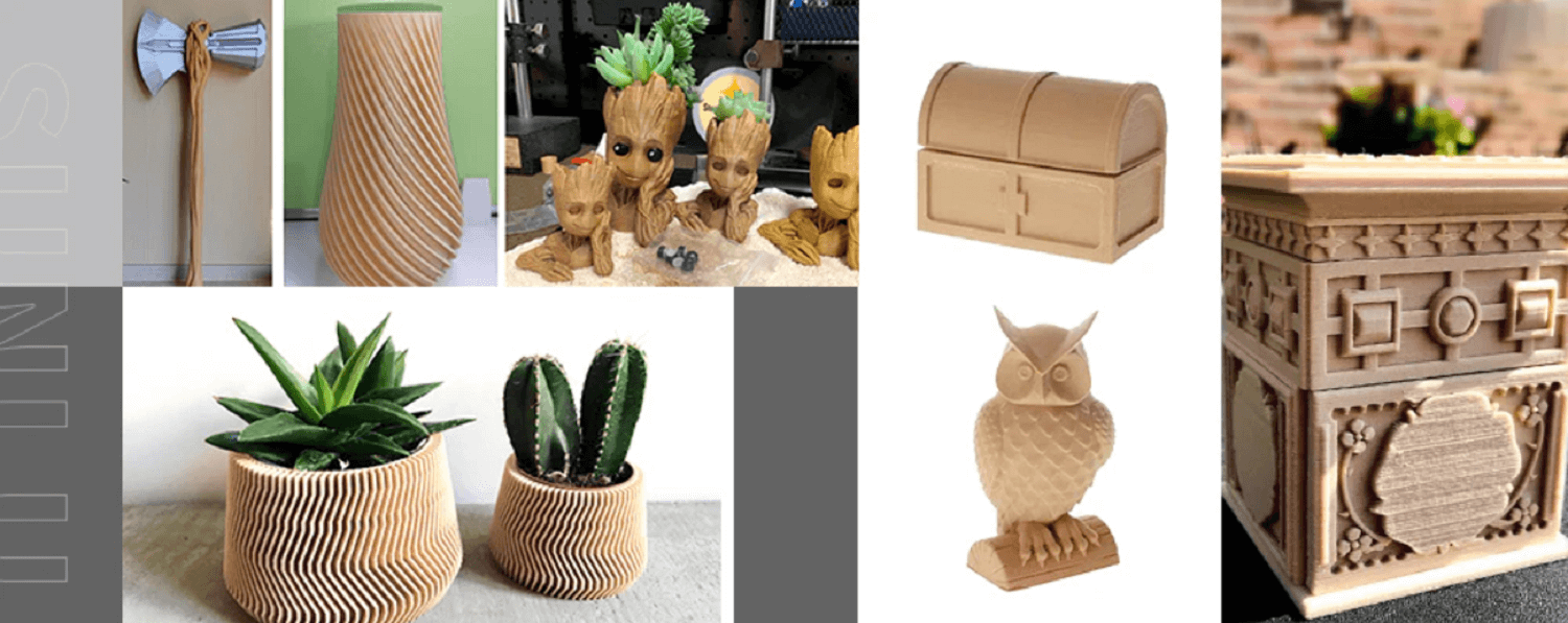 Sunlu Wood PLA 3D Printing Filament detail image (4)