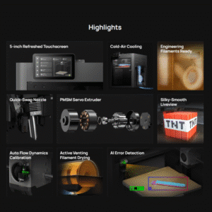 Bambu Lab P2S Combo 3D Printer front view