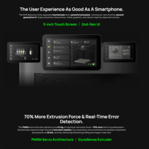 P2S Combo 3D Printer printing multi-material model