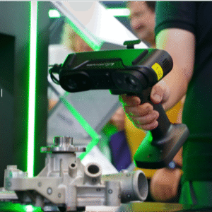 Wireless handheld scanning with Sermoon X1 in workshop