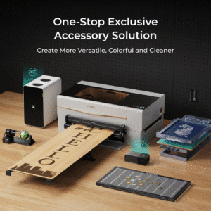 xTool P3 CO2 Laser Cutter engraving wood sample