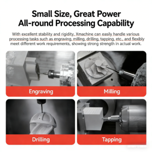 Xmachine 5 axis precision milling
