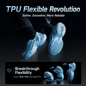 Flexible TPU parts printed with a direct drive 3D printer